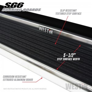 Ford Bronco Running Boards - Polished Aluminum - 74.25" - Westin 