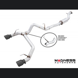 Ford Bronco Performance Exhaust System - Cat Back - Dual Rear Exit - Black Tips w/ Bash Guard