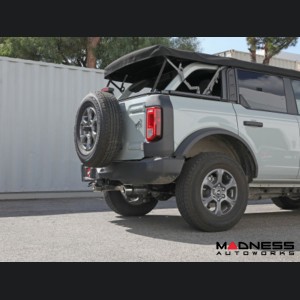 Ford Bronco Performance Exhaust System - Cat Back - Vulcan Series - Dual Exit - AFE - 3" - Black Tips