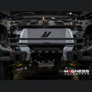 Ford Bronco Performance Intercooler Kit - 2.3L EcoBoost - Mishimoto - High-Mount - Black Pipes Silver Core