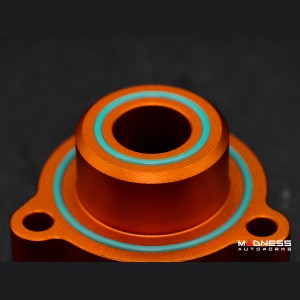 Ford Bronco Blow Off Adapter Plate - 2.3L Turbo - SILA Concepts - Orange