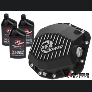 Ford Bronco Rear Differential Cover - Black w/ Machined Fins - aFe - Oil Included 