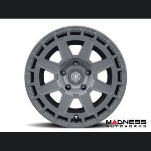 Ford Bronco Custom Wheels (1) - Compass - Satin Black - 17 X 8.5 / 6 x 5.5 / 0 / 4.75" - Icon 