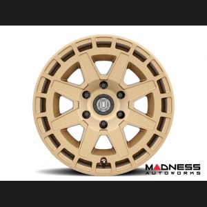 Ford Bronco Custom Wheels (1) - Compass - Satin Brass - 17 X 8.5 / 6 x 5.5 / 0 / 4.75" - Icon 