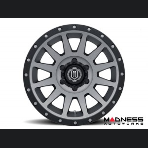 Ford Bronco Custom Wheels (1) - Compression - Titanium - 17 X 8.5 / 6 x 5.5 / 25mm / 5.75" - Icon 