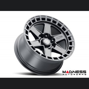 Ford Bronco Custom Wheels (1) - Raider - Satin Black - 17 X 8.5 / 6 x 5.5 / 0 / 4.75" - Icon 