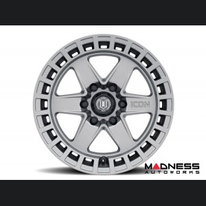 Ford Bronco Custom Wheels (1) - Raider - Titanium - 17 X 8.5 / 6 x 5.5 / 0 / 4.75" - Icon 