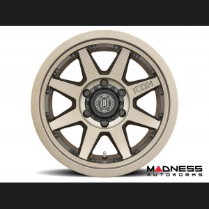 Ford Bronco Custom Wheels (1) - Rebound Pro - Bronze - 17" X 8.5 / 6 X 5.5 / 0MM / 4.75" BS - Icon 