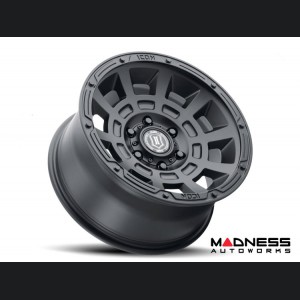 Ford Bronco Custom Wheels (1) - Thrust - Satin Black - 17 X 8.5 / 6 x 5.5 / 25mm / 5.75" - Icon 