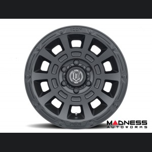 Ford Bronco Custom Wheels (1) - Thrust - Satin Black - 17 X 8.5 / 6 x 5.5 / 0 / 4.75" - Icon 