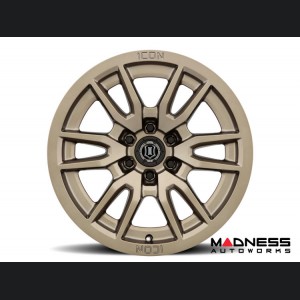 Ford Bronco Custom Wheels (1) - Vector 6 - Bronze - 17 X 8.5 / 6 x 5.5 / 25mm / 5.75" - Icon 