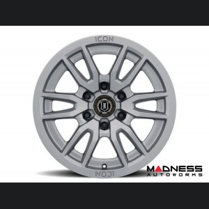 Ford Bronco Custom Wheels (1) - Vector 6 - Titanium - 17 X 8.5 / 6 x 5.5 / 0 / 4.75" - Icon 