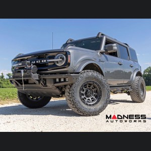 Ford Bronco Custom Wheels (1) - 85 Series - Gunmetal Gray w/ Black Lip - 17 x 9.0 / 6 x 135 / -12 / 4.5" - Rough Country