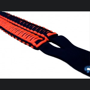 Ford Bronco Grab Handle Set - Paracord Design - Set of 2 - Black/ Orange