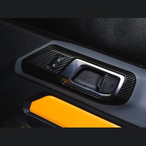 Ford Bronco Interior Door Handle Trim Kit - 4 pc set - Matte Carbon Fiber Finish