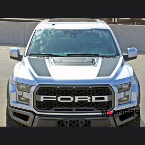 Ford Raptor Flexible Solar Panel Kit - Complete Kit w/ Waterproof Controller + Hood Decal - 2017-2020 - 70W