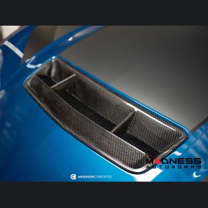 Ford Mustang Hood Vent - Carbon Fiber - Type V5