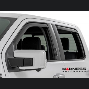 Ford Super Duty Side Widow Air Deflectors - In Channel Rain Guard