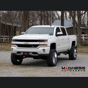 GMC Sierra 1500 Lighting Upgrade - Ditch Light LED Mount w/ Black Series with Amber DRL