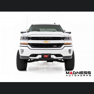 GMC Sierra 1500 Lighting Upgrade - Ditch Light LED Mount w/ Black Series with Amber DRL