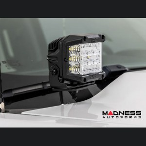 GMC Sierra 1500 Lighting Upgrade - Ditch Light LED Mount w/ 3-Inch Osram Wide Angle Lights