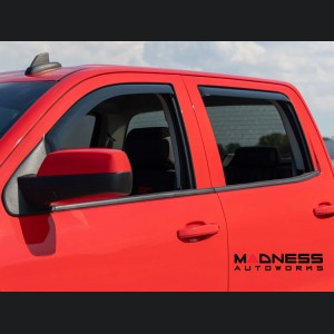 Chevy Silverado Side Window Deflectors - In Channel - Rain Guard