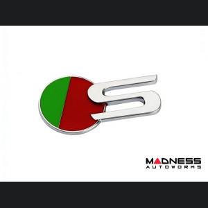 Jaguar Custom Emblem - S Sport - Chrome Finish - Green/Red