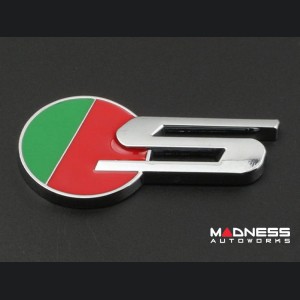 Jaguar Custom Emblem - S Sport - Chrome Finish - Green/Red