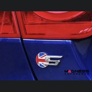 Jaguar Custom Emblem - S Sport - Chrome Finish - Union Jack