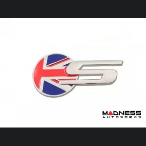 Jaguar Custom Emblem - S Sport - Chrome Finish - Union Jack