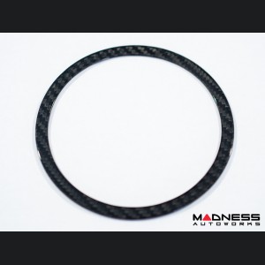 Jaguar XF Interior Trim - Carbon Fiber - Steering Wheel Center Circle Trim - Feroce Carbon