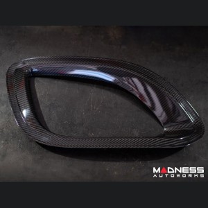 Jaguar F-Type Exterior Trim - Carbon Fiber - Front Bumper Air Duct Trim Kit - Base Model - Feroce