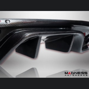 Jaguar F-Type Exterior Trim - Carbon Fiber - Rear Diffuser - Feroce Carbon