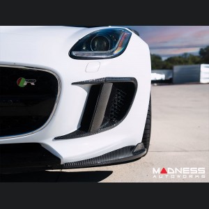 Jaguar F-Type Exterior Trim - Carbon Fiber - Extended Flap Bumper Intercooler Frame 