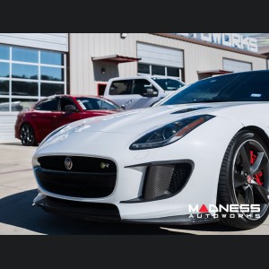 Jaguar F-Type Exterior Trim - Carbon Fiber - Extended Flap Bumper Intercooler Frame 