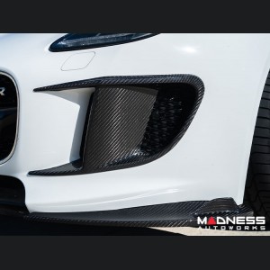 Jaguar F-Type Exterior Trim - Carbon Fiber - Extended Flap Bumper Intercooler Frame 