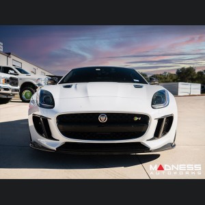 Jaguar F-Type Exterior Trim - Carbon Fiber - Extended Flap Bumper Intercooler Frame 