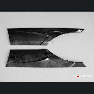 Jaguar F-Type Exterior Trim - Side Fender Panel Trim Kit - Carbon Fiber