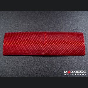 Jaguar F-Type Interior Trim - Carbon Fiber - Center Console Cover - Red Candy