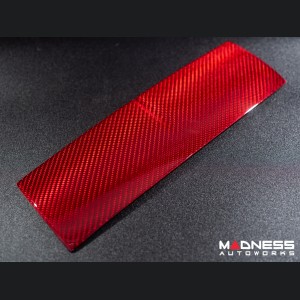 Jaguar F-Type Interior Trim - Carbon Fiber - Center Console Cover - Red Candy