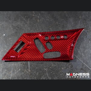 Jaguar F-Type Interior Trim - Carbon Fiber - Seat Adjustment Control Cover Trim Kit - Red Candy - 2018+