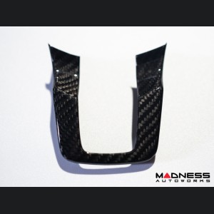 Jaguar F-Type Interior Trim - Carbon Fiber - Steering Wheel Trim - R - Flat Bottom Style Wheel