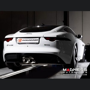 Jaguar F Type Performance Exhaust - Cat Back - Ragazzon - Evo Line - Dual Tip w/ Valved Rear Section - Resonated - P300