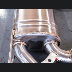 Jaguar F-Type Performance Exhaust System - MADNESS - 3.0L V6 - Dual Side Exit - Forged Carbon Fiber Exhaust Tips