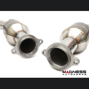 Jaguar XE Downpipe Set - High Flow Cat 200-cell - Fabspeed - 3.0L V6