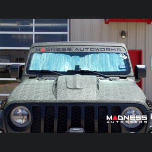 Jeep Wrangler JL Sun Shade/ Reflector - Custom Auto Shade - 2 Door - w/ Brake Assist