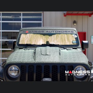 Jeep Wrangler JL Sun Shade/ Reflector - Custom Shade - Gold - 4 Door - w/ Brake Assist