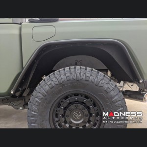 Jeep Gladiator Vented Replacement Inner Fender Well - Aluminum - Black Powdercoat - Rear