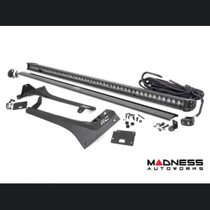 Jeep Gladiator JT Lighting Upgrade - 50in Windshield Mount - Black Series w/ White DRL - Single Row LED