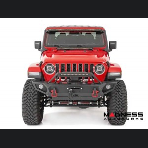 Jeep Wrangler JL Lighting Upgrade - 50in Windshield Mount - Black Series w/ White DRL - Dual Row LED